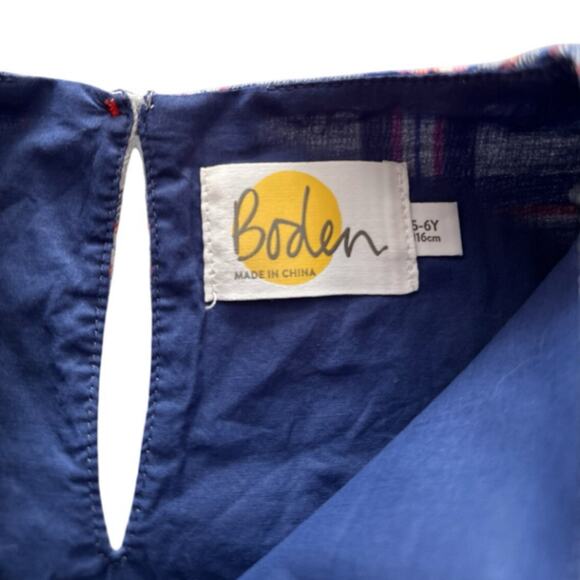 Mini Boden Plaid Flannel Dress Size 5-6y - Picture 4 of 4